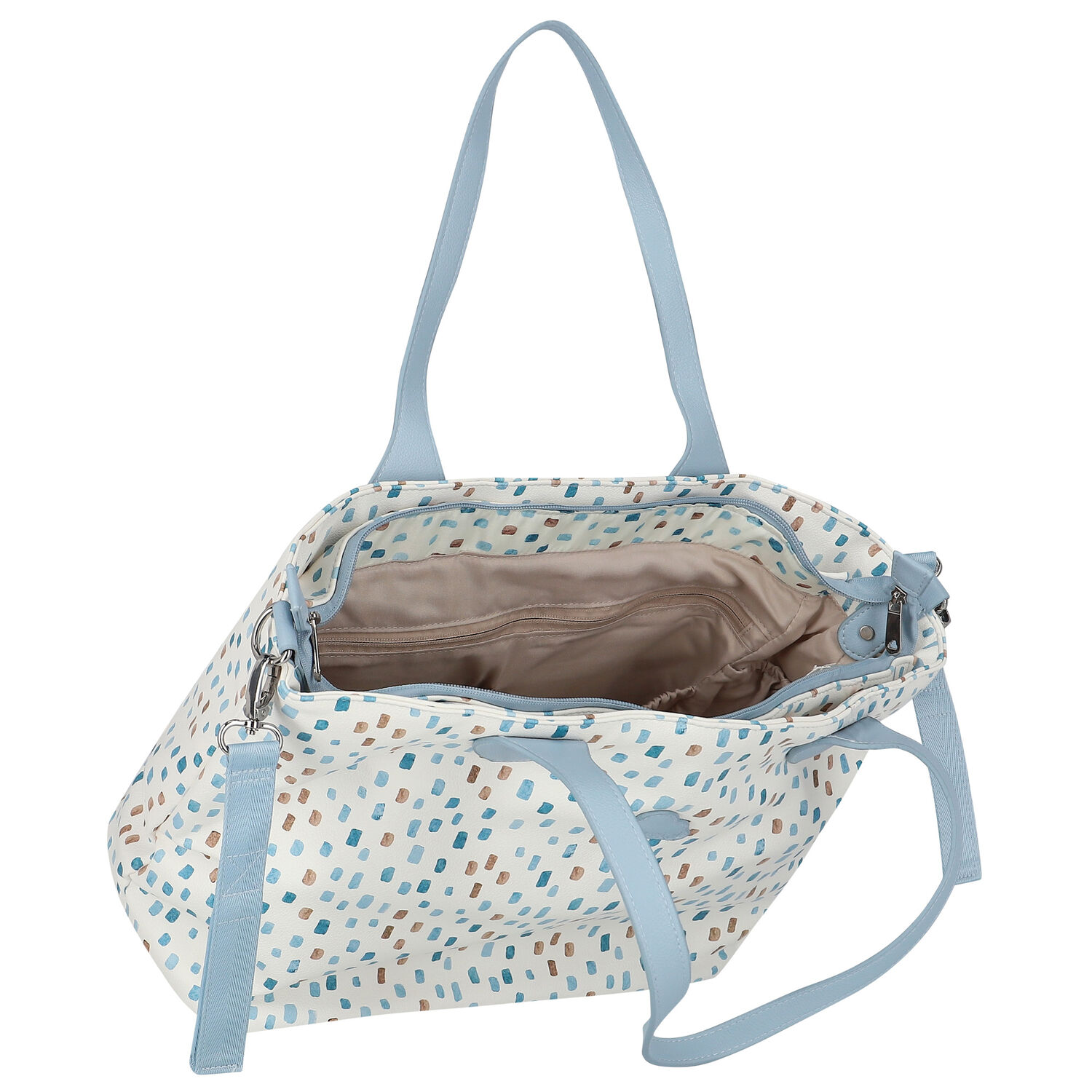 Ivory & Blue Baby Changing Bag, 2, hi-res image number null